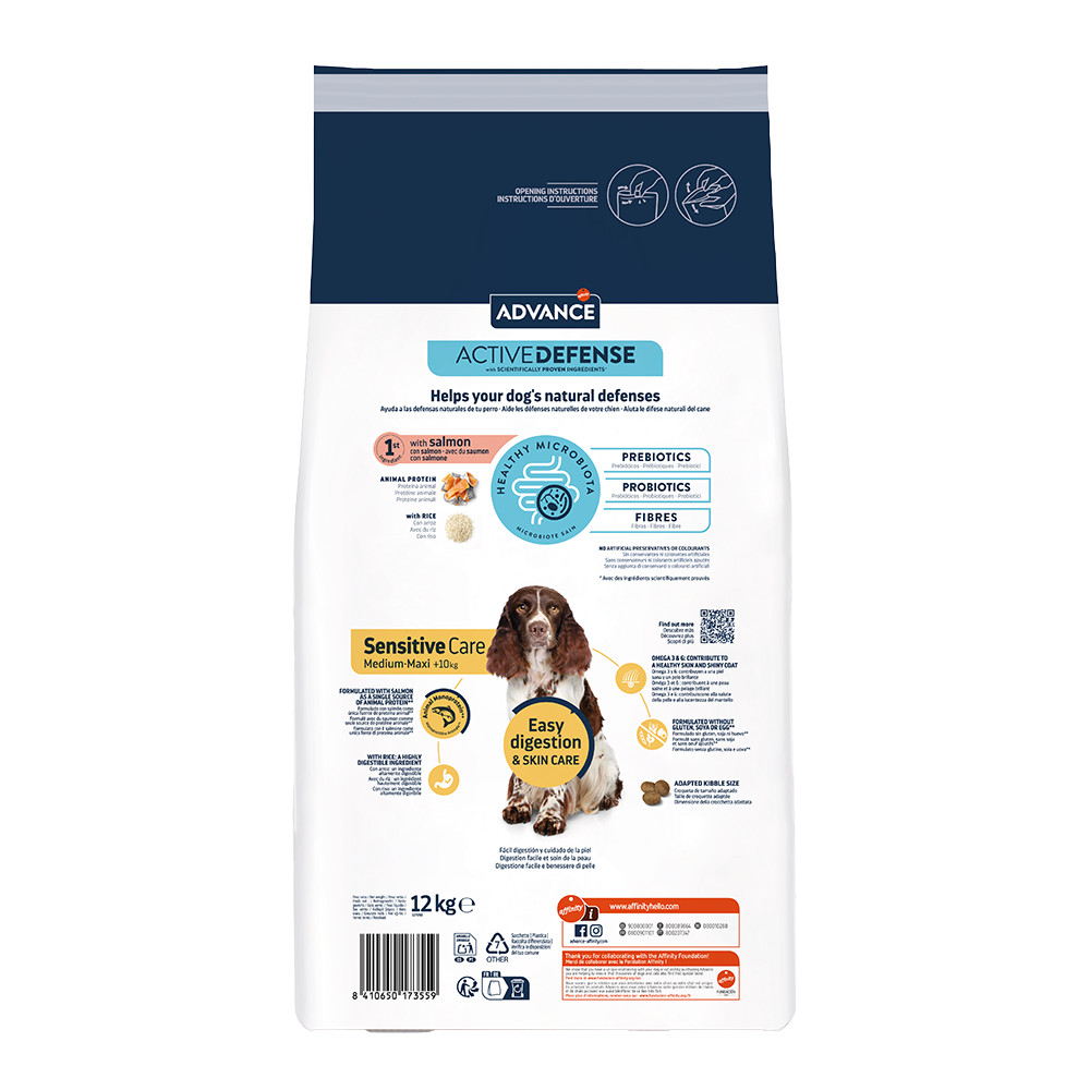 Advance Sensitive met zalm hondenvoer
