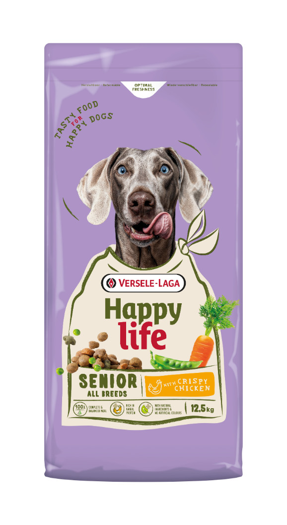 Happy Life Senior met kip hondenvoer