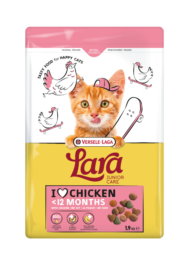 Versele-Laga Lara Junior Care kip kattenvoer