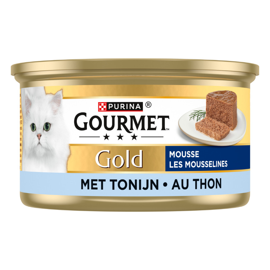 Gourmet Gold Mousse met tonijn kattenvoer (blik  85 g)