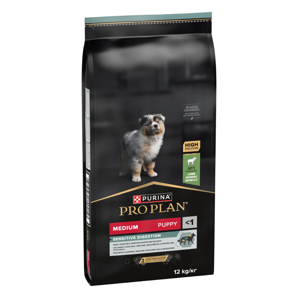 Pro Plan Medium Puppy Sensitive Digestion met lam hondenvoer