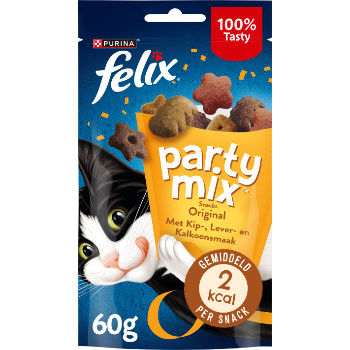 Felix Party Mix Original kattensnoep 60 gram