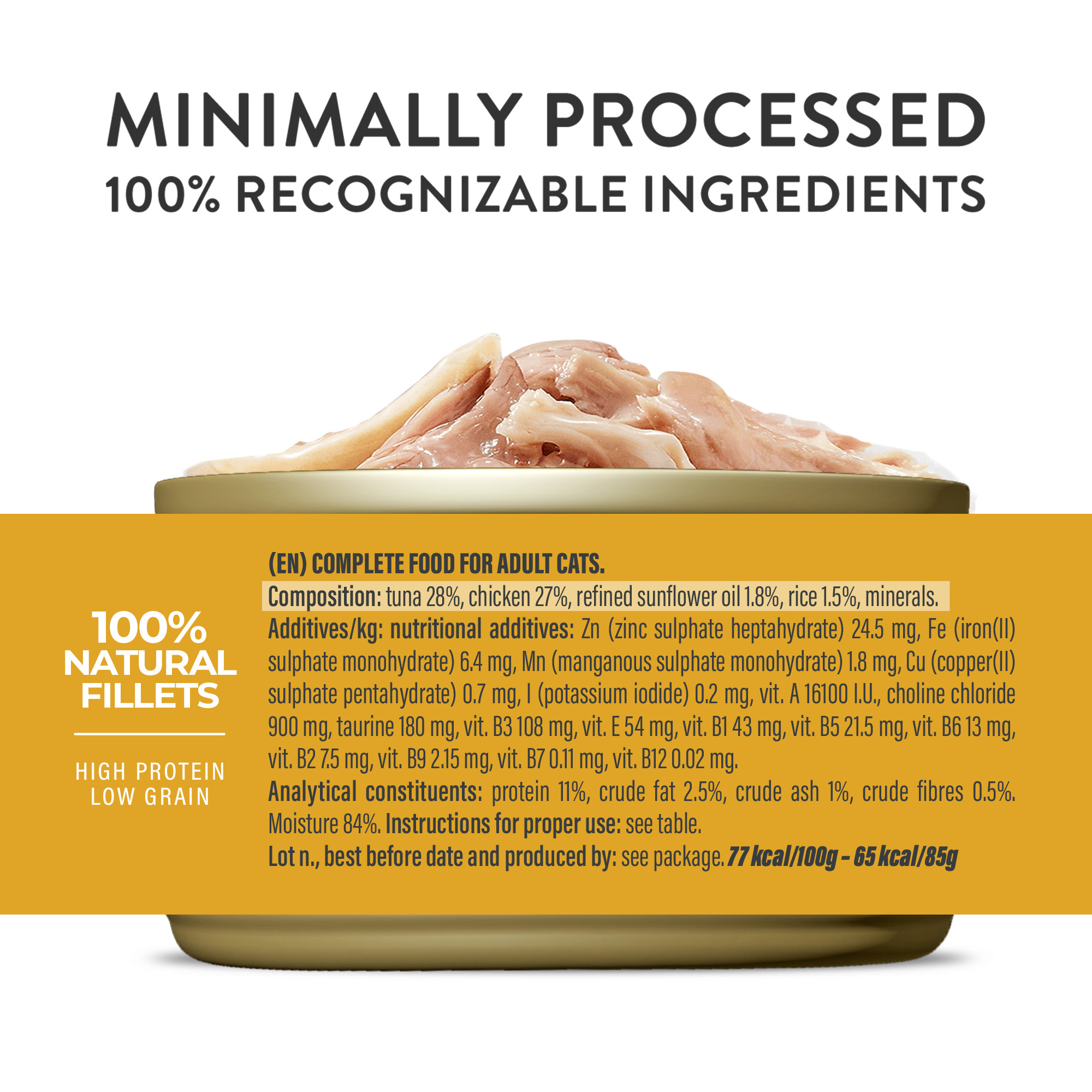 Schesir Zuivere tonijn en kip met rijst