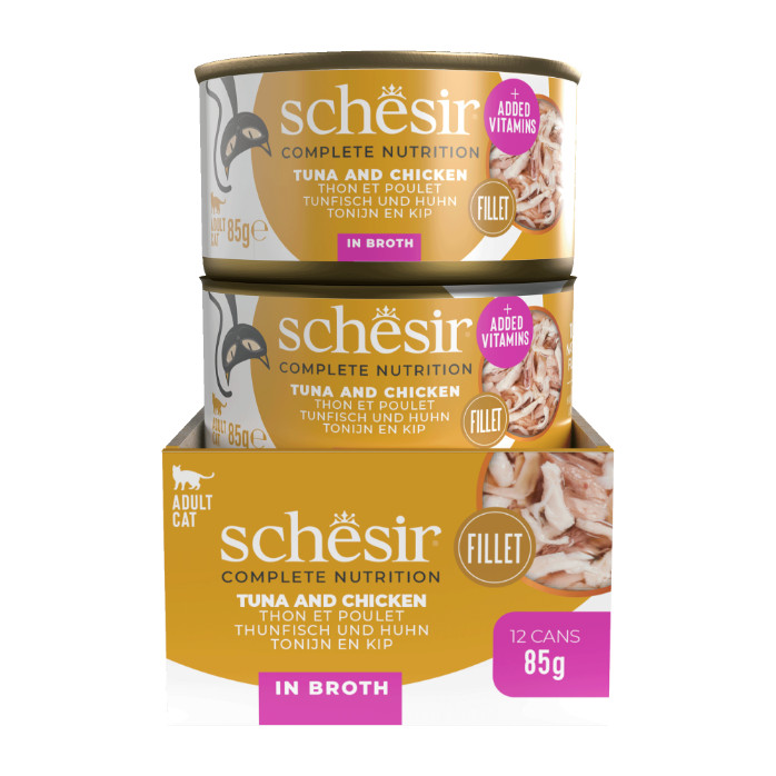 Schesir Zuivere tonijn en kip met rijst