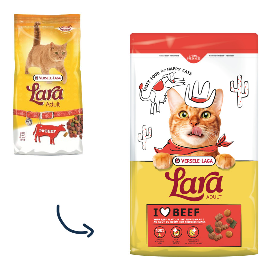 Versele-Laga Lara Adult met rundsmaak kattenvoer