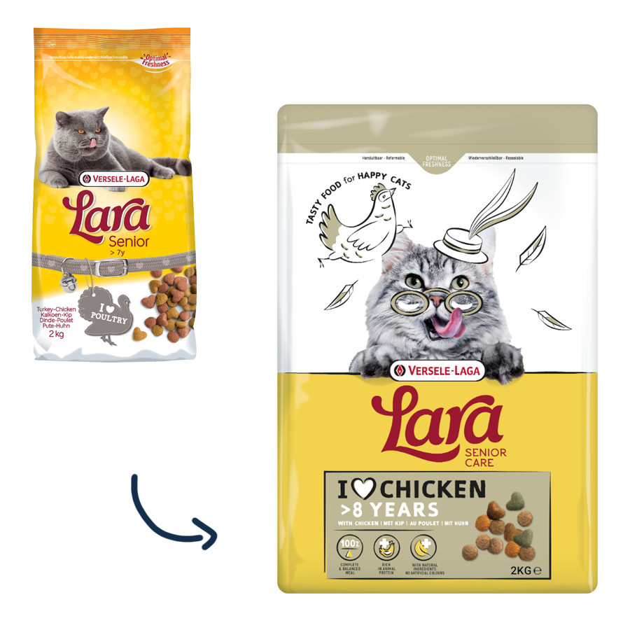 Versele-Laga Lara Senior Care kip kattenvoer