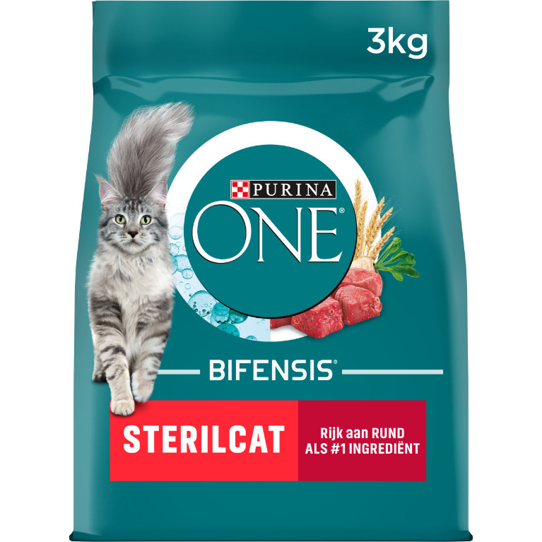 Purina One Sterilcat Rund en Tarwe kattenvoer