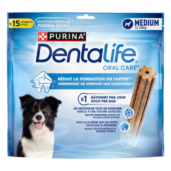 Purina DentaLife Daily Oral Care Medium hondensnack (maxipack)