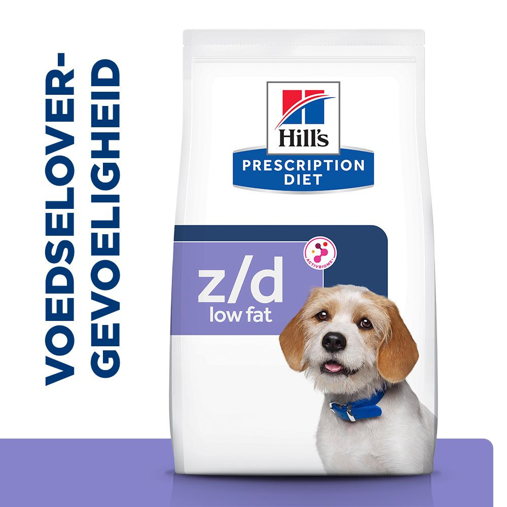 Hill's Prescription Diet Z/D Food Sensitivities Low Fat hondenvoer met gehydrolyseerde soja