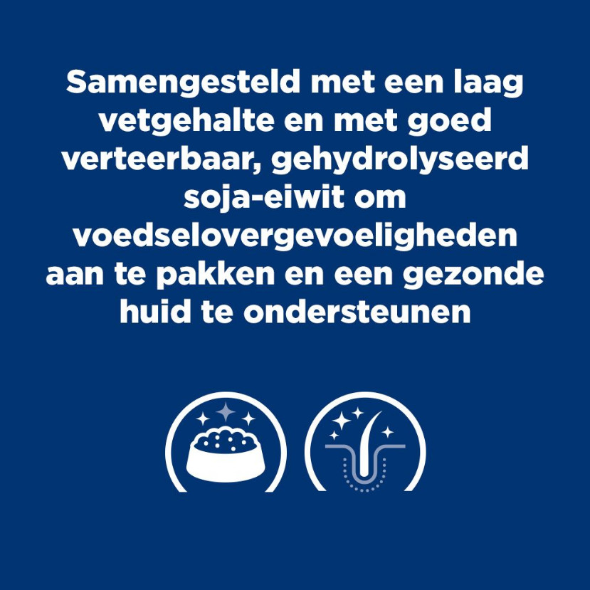 Hill's Prescription Diet Z/D Food Sensitivities Low Fat hondenvoer met gehydrolyseerde soja