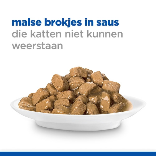 Hill's Adult Sensitive Stomach & Skin nat kattenvoer met kalkoen maaltijdzakje multipack