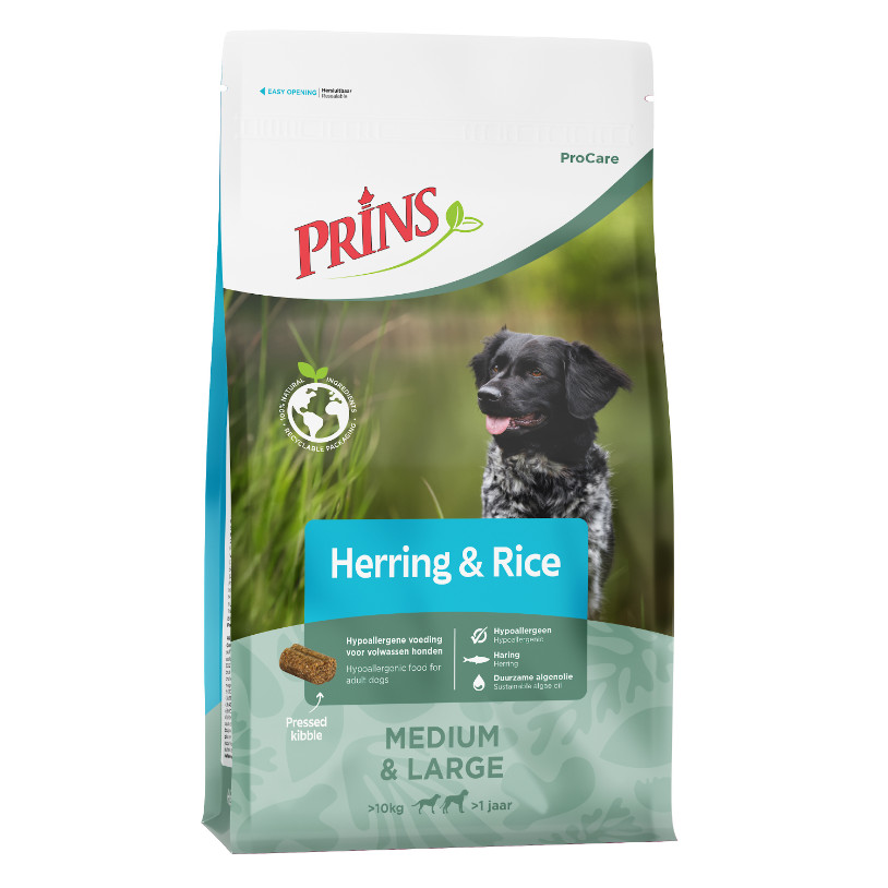 Prins Procare Hypoallergenic met haring en rijst hondenvoer