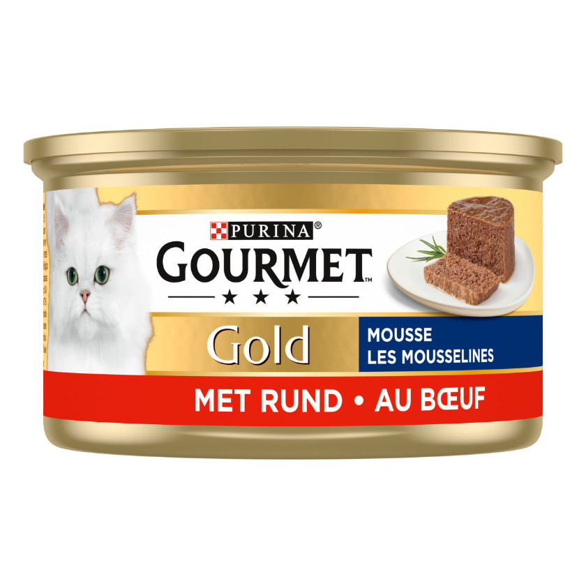 Gourmet Gold Mousse met rund kattenvoer