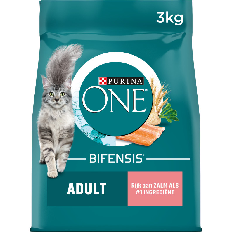Purina One Adult Zalm Volkoren Granen kattenvoer