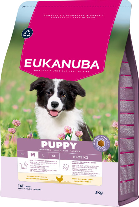 Eukanuba Growing Puppy Medium Breed kip hondenvoer