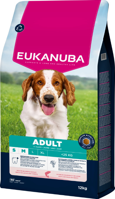 Eukanuba Adult Small Medium Zalm & Gerst hondenvoer
