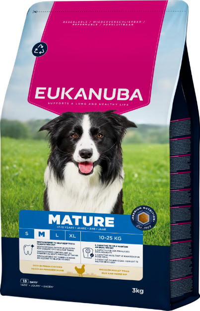 Eukanuba Thriving Mature Medium Breed kip hondenvoer