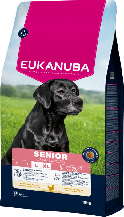 Eukanuba Caring Senior Small Large kip hondenvoer