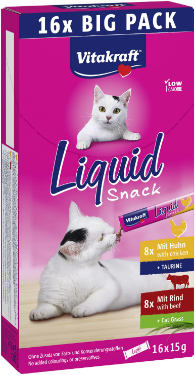 Vitakraft Liquid Snack kattensnack multipack (16 x 15 g)