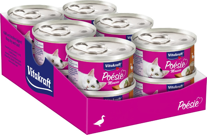 Vitakraft Poésie mousse met eend natvoer kat (12 x 85 g)