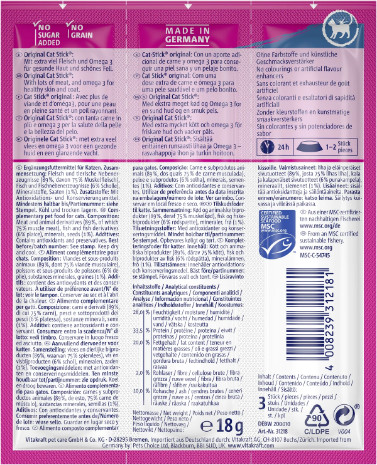 Vitakraft Catstick Healthy schol & omega-3 kattensnack