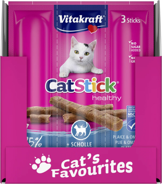 Vitakraft Catstick Healthy schol & omega-3 kattensnack