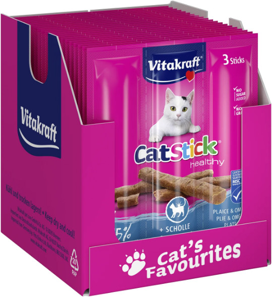 Vitakraft Catstick Healthy schol & omega-3 kattensnack