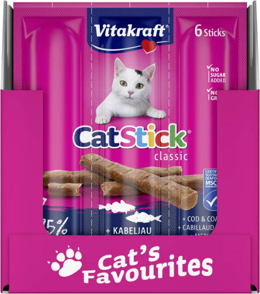 Vitakraft Catsticks Mini Kabeljauw/Tonijn