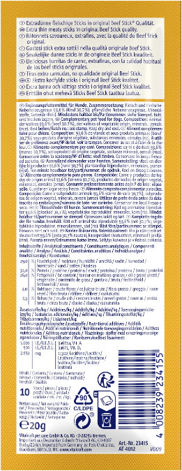 Vitakraft Beefstick School rund hondensnack (10 st.)