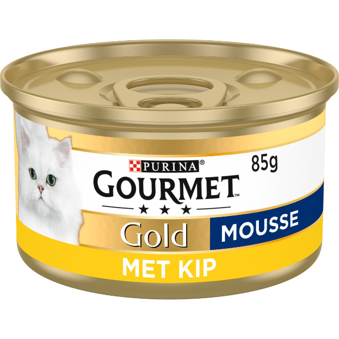Gourmet Gold Mousse met kip kattenvoer (blik 85 g)