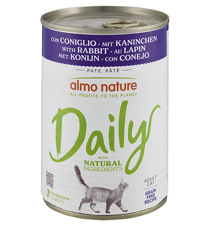 Almo Nature Daily met konijn natvoer kat (400 g)