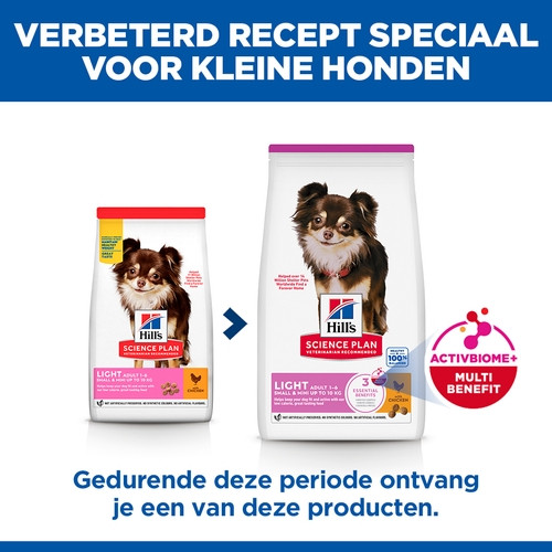 Hill's Adult Light Small & Mini met kip hondenvoer