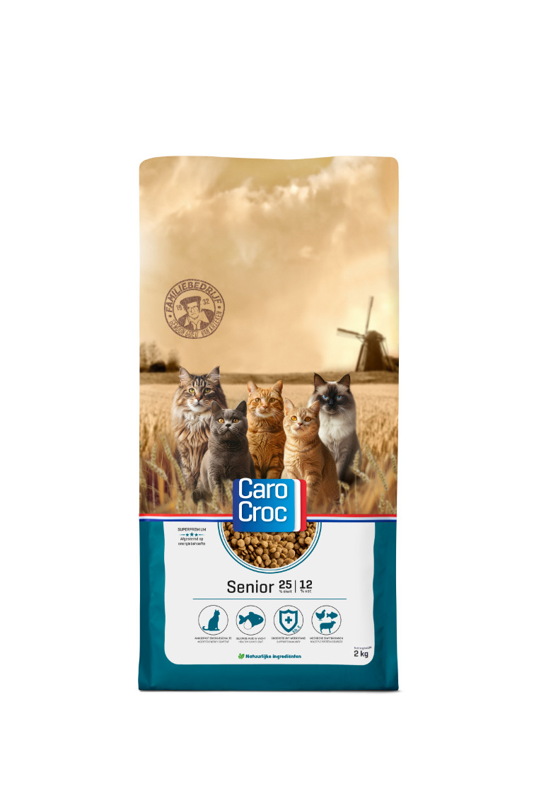 Carocroc 25/12 Senior kattenvoer