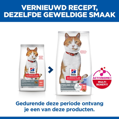 Hill's Adult Sterilised Cat met zalm kattenvoer
