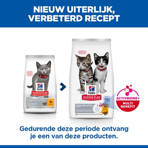 Hill's Kitten Sterilised kattenvoer met kip