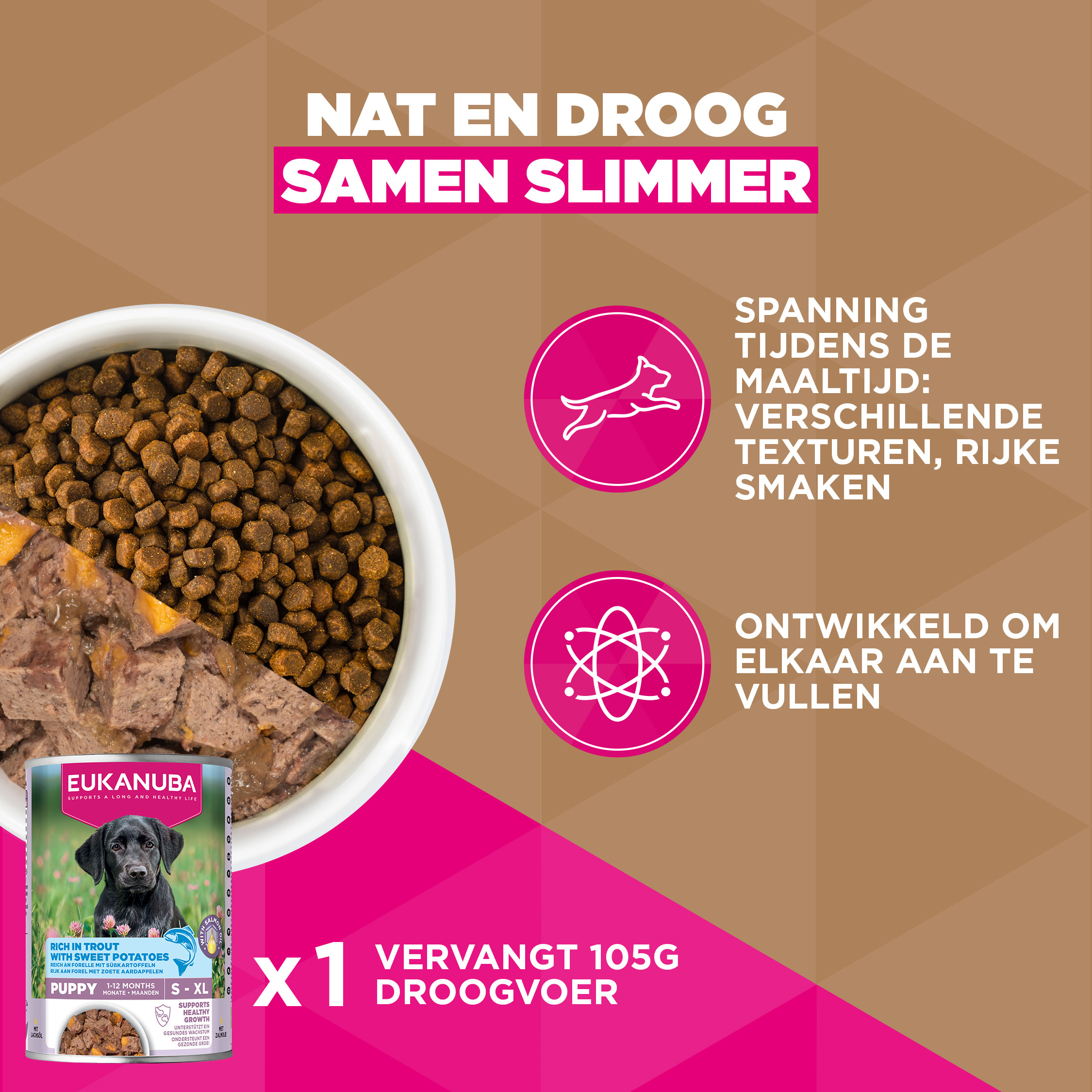 Eukanuba Puppy & Junior S/M graanvrij zeevis hondenvoer