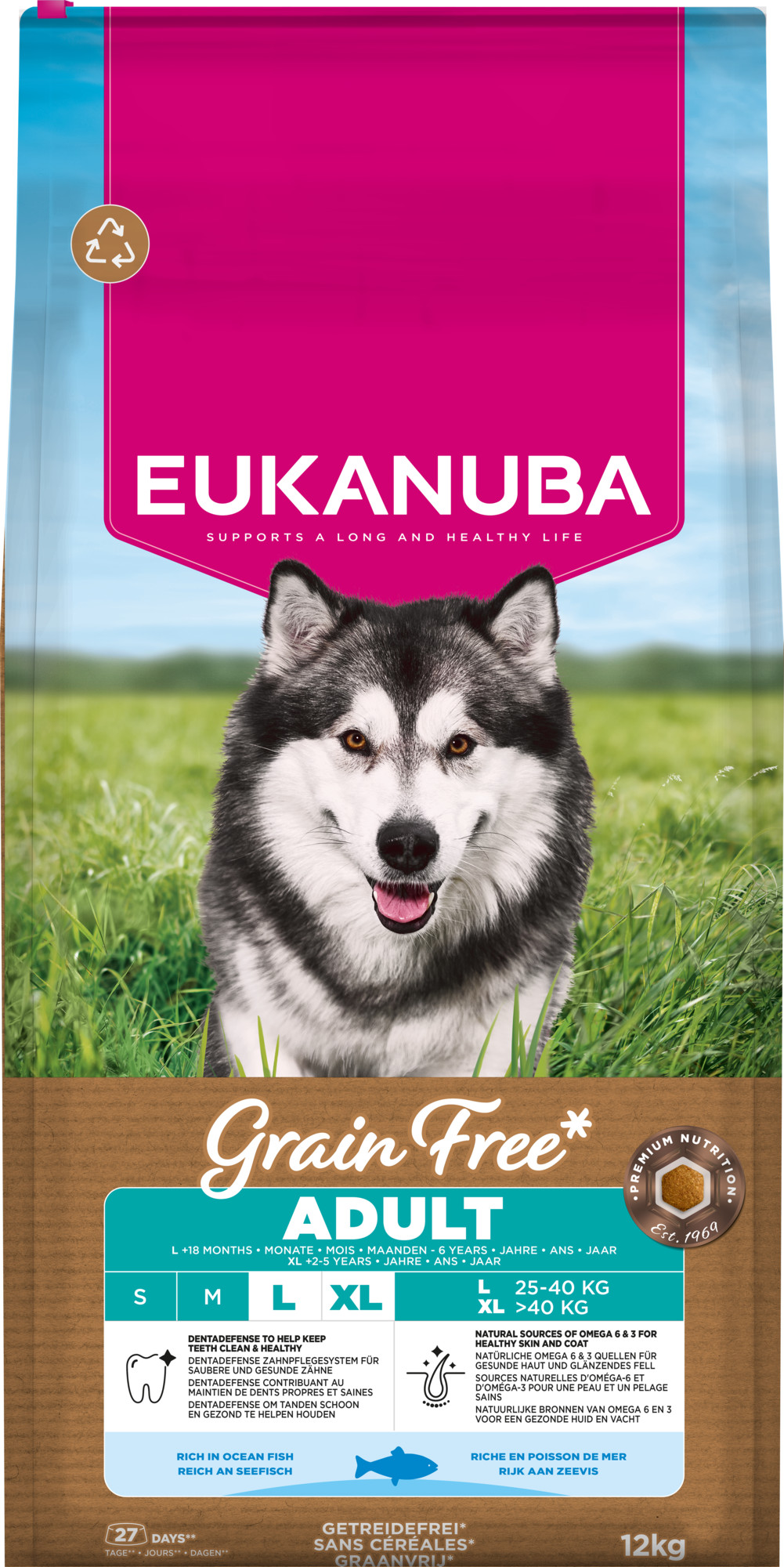 Eukanuba Adult L/XL graanvrij zeevis hondenvoer
