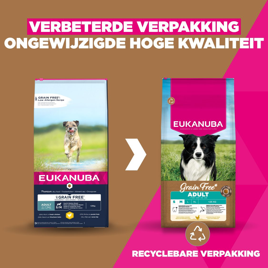 Eukanuba Adult Small & Medium kip graanvrij hondenvoer