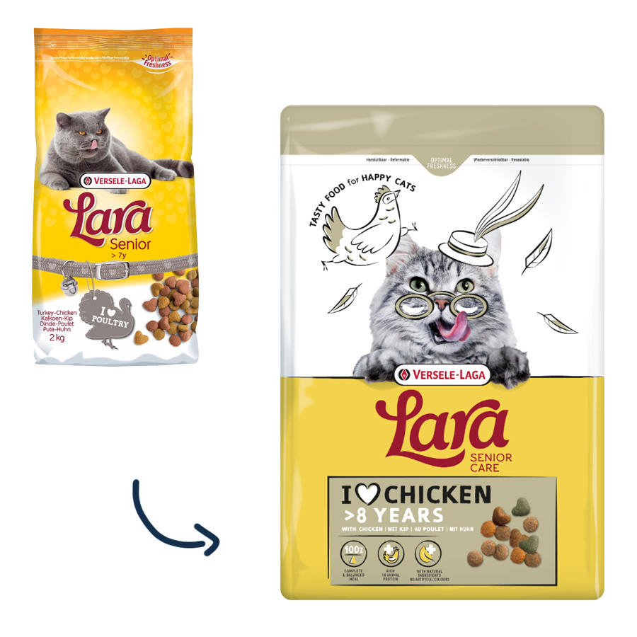 Versele-Laga Lara Senior Care kip kattenvoer