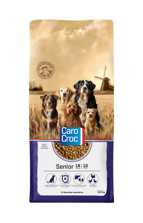 Carocroc 18/10 Senior Silver hondenvoer