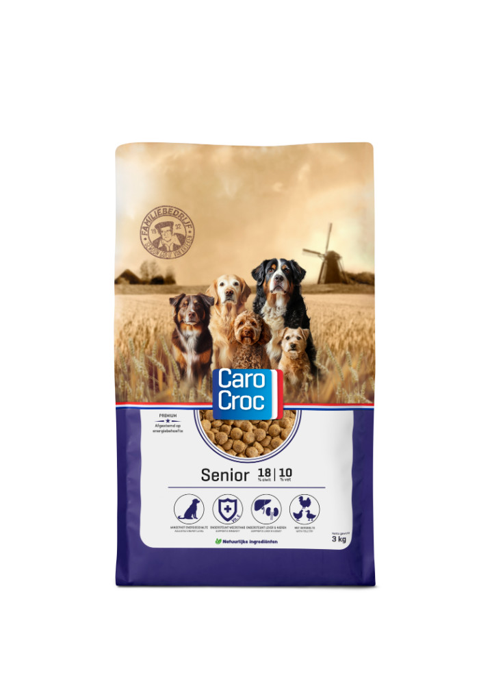 Carocroc 18/10 Senior Silver hondenvoer