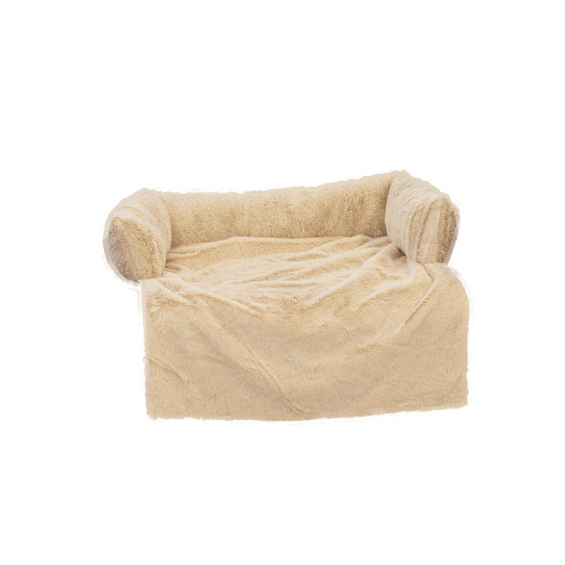 Brekz Berlin fleece bankkussen voor de hond beige