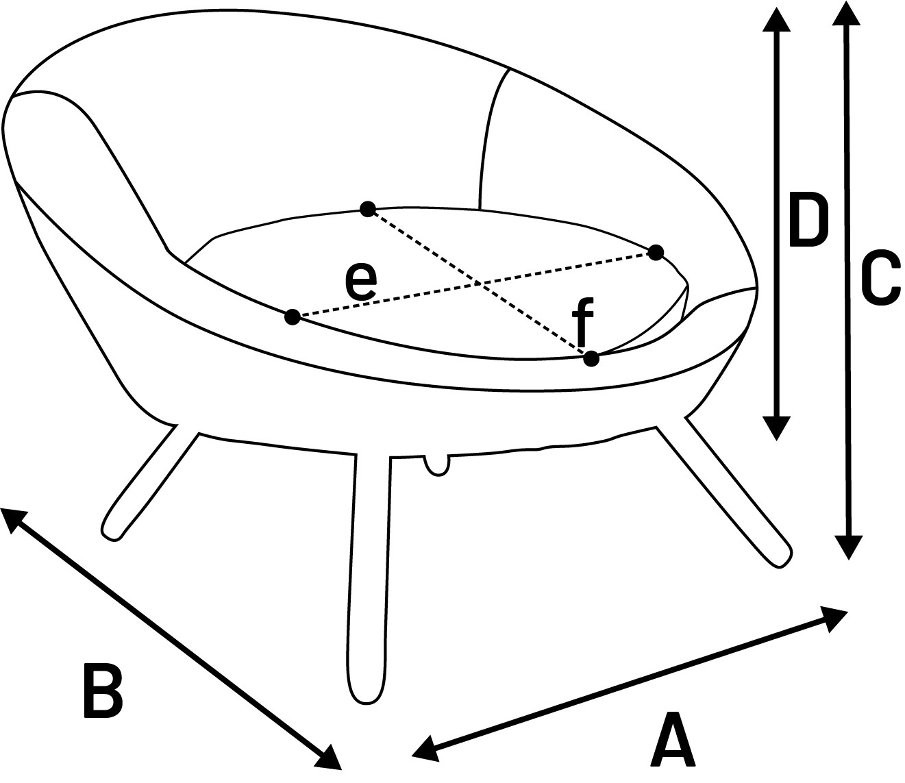 Sofa Dolco ligstoel rond voor hond en kat groen