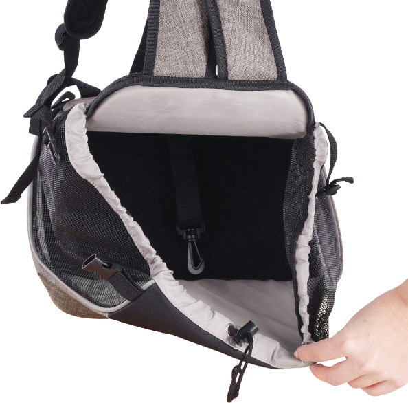 Buikdrager Xanty voor kat en kleine hond taupe