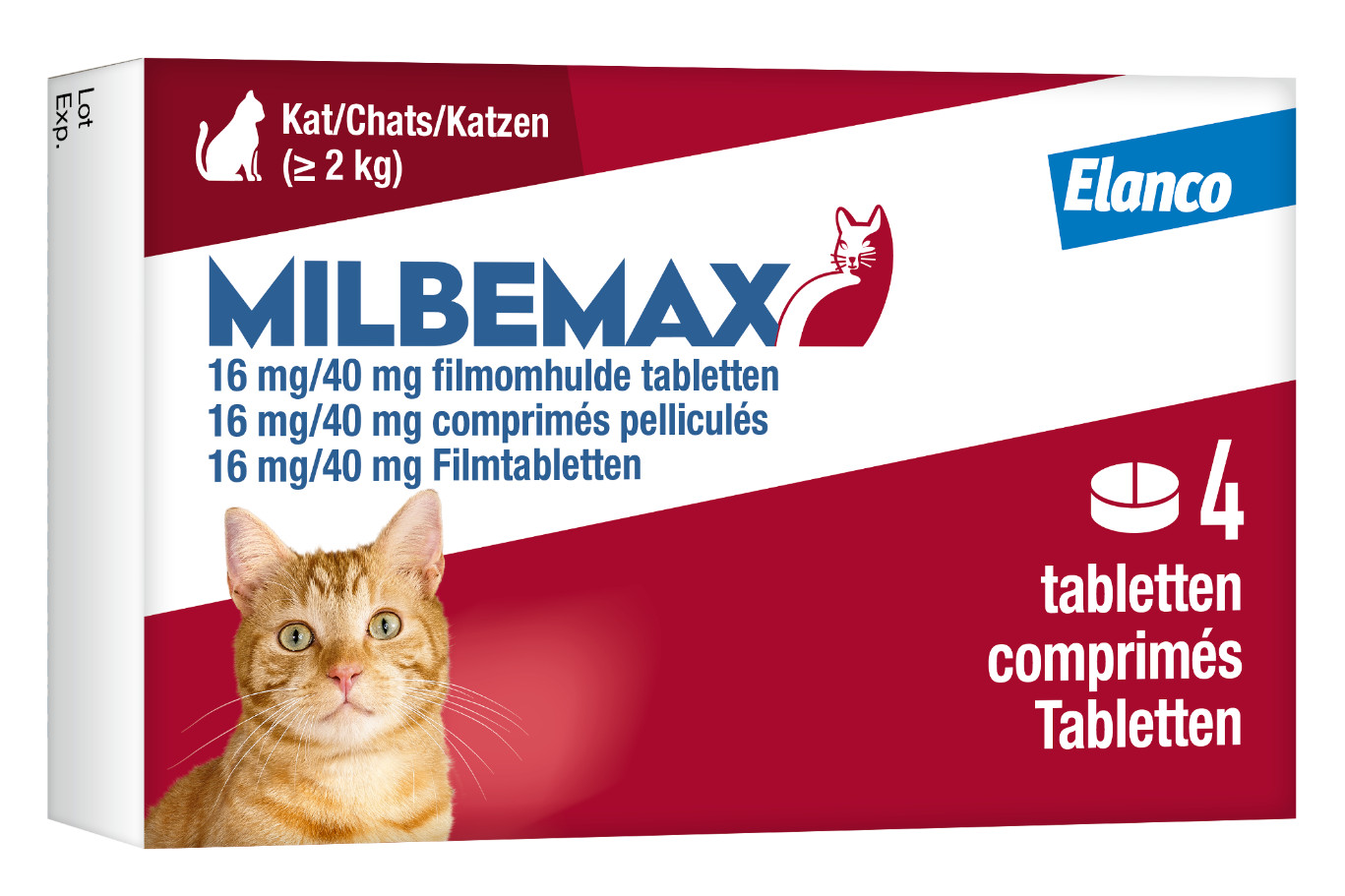 Milbemax ontwormingstabletten kat 2+ kg