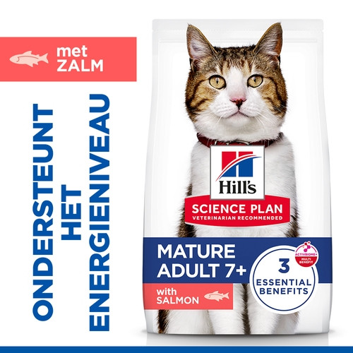 Hill's Mature Adult 7+ met zalm kattenvoer