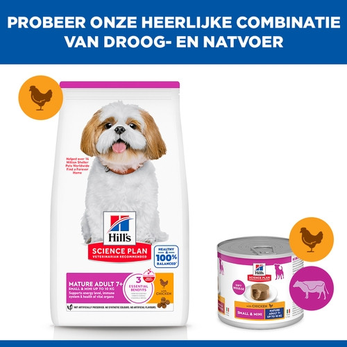 Hill's Mature Adult Small & Mini met kip hondenvoer
