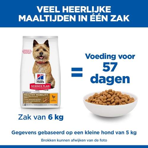 Hill's Adult Healthy Mobility Small & Mini met kip hondenvoer