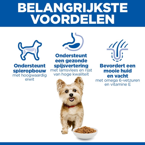 Hill's Adult Small & Miniature Lam & Rijst hondenvoer