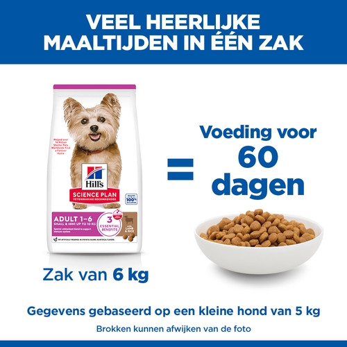 Hill's Adult Small & Miniature Lam & Rijst hondenvoer